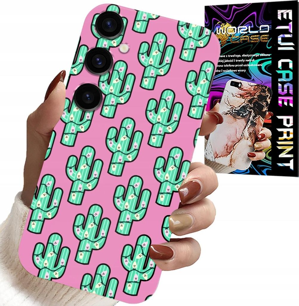 Hülle Für Samsung Galaxy A04S - Kakteen, Kaktus Auf Rosa Hintergrund + Folie