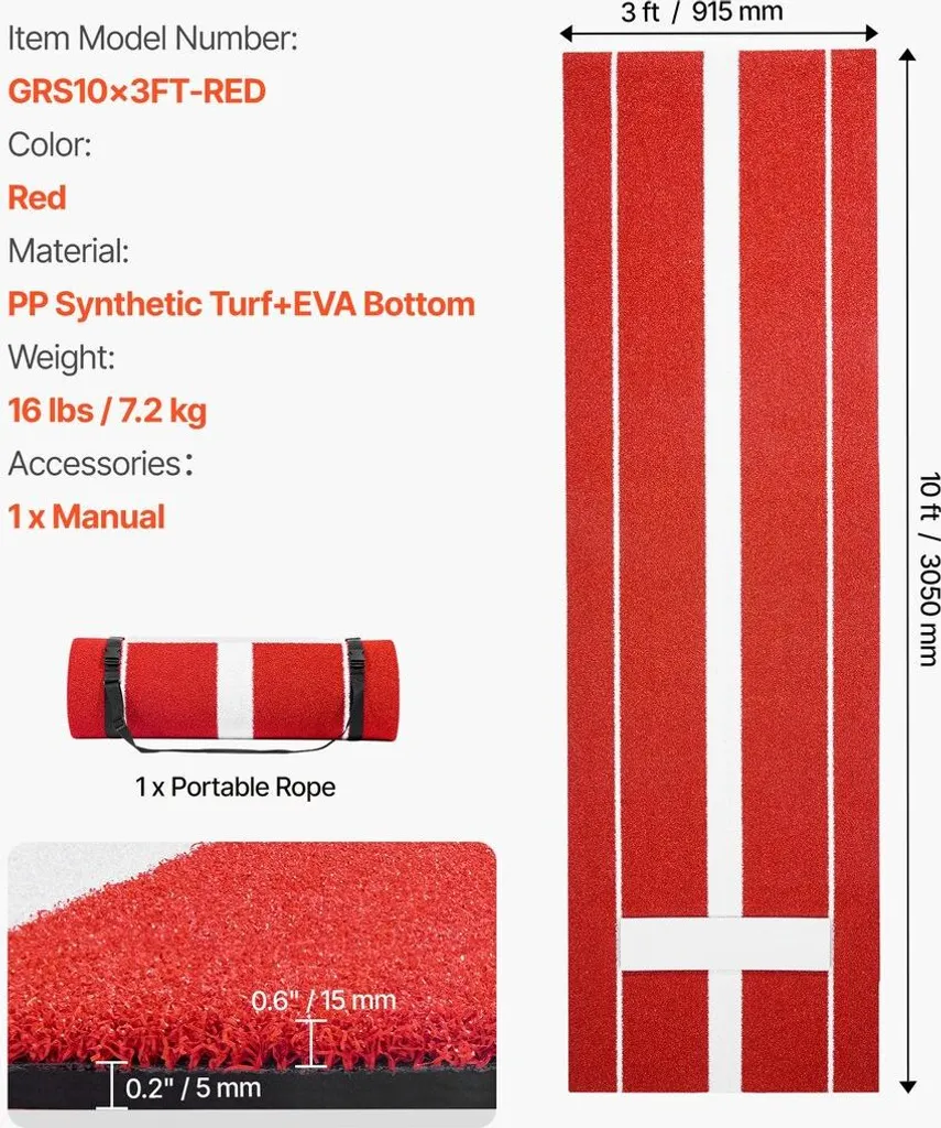 Monticule de lancer de baseball portable 305 cm pour usage intérieur