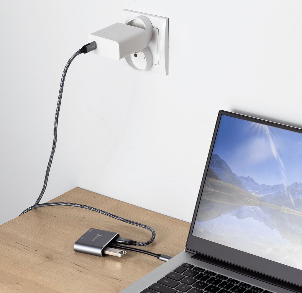 Reagle HUB USB-C adaptér HDMI 4k VGA USB MacBook PD 100W Obrázek produktu 