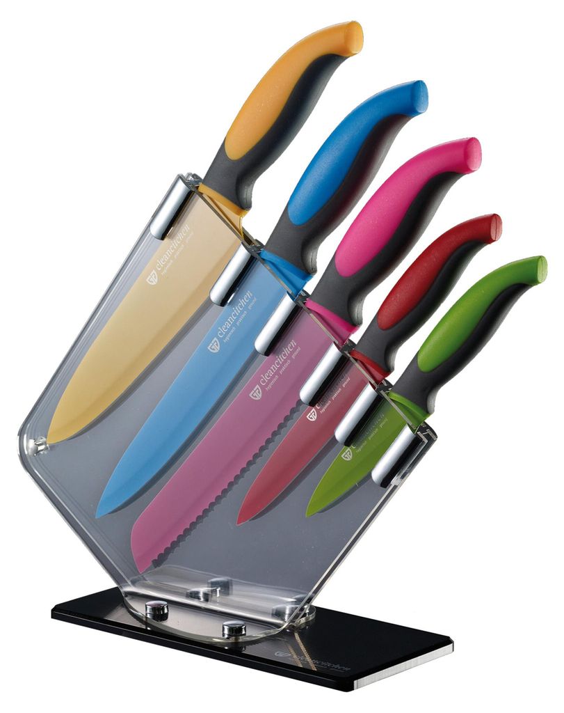 GRÄWE Messerblock 6-tlg., Serie Cleancitchen Produktbild 