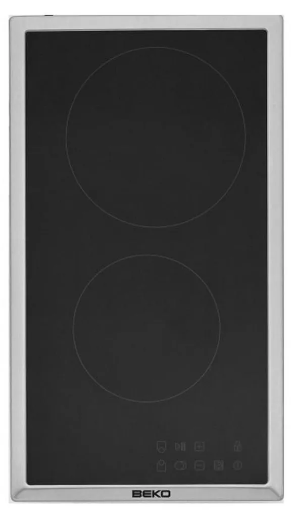 Table domino vitrocéramique Beko HDMC32400TX 30cm 3000W Noir Encastrable