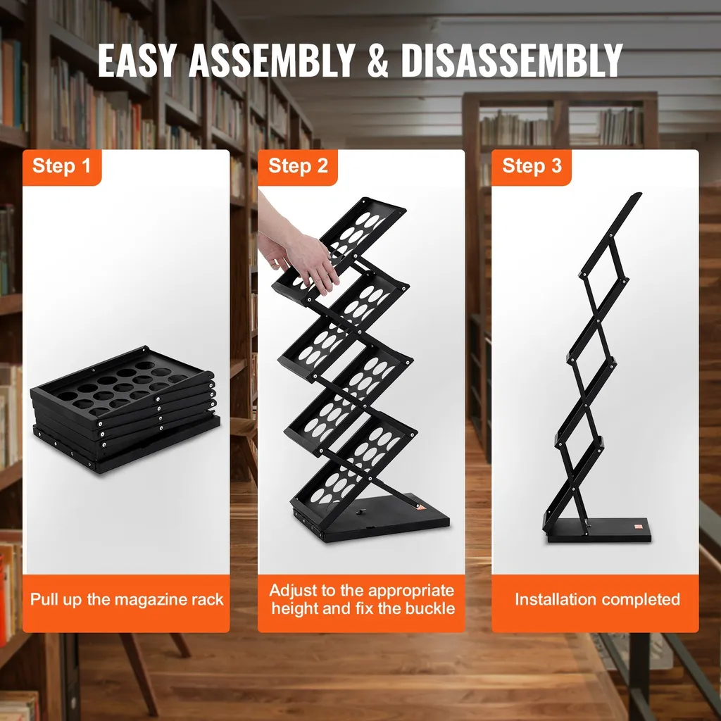 Présentoir mobile pliable 4 compartiments pour foires et expositions - 5