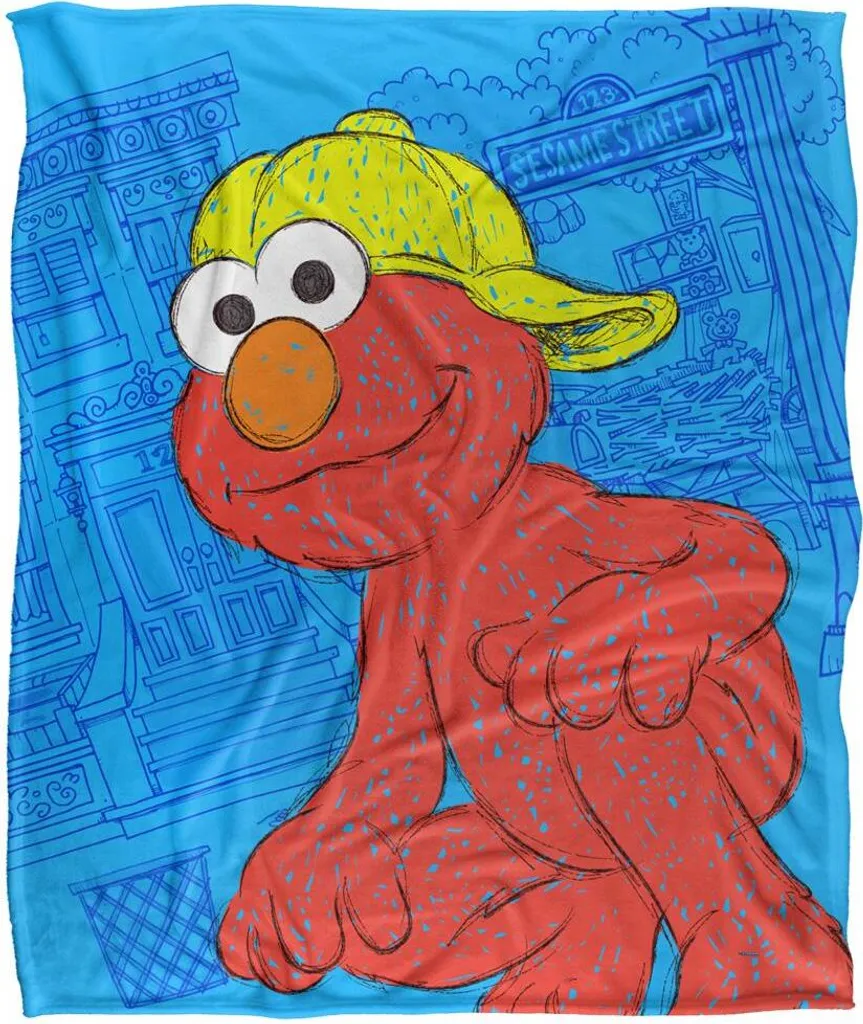 Sesame Street Couverture On The Streets TV19053 Multicolore 120x150cm