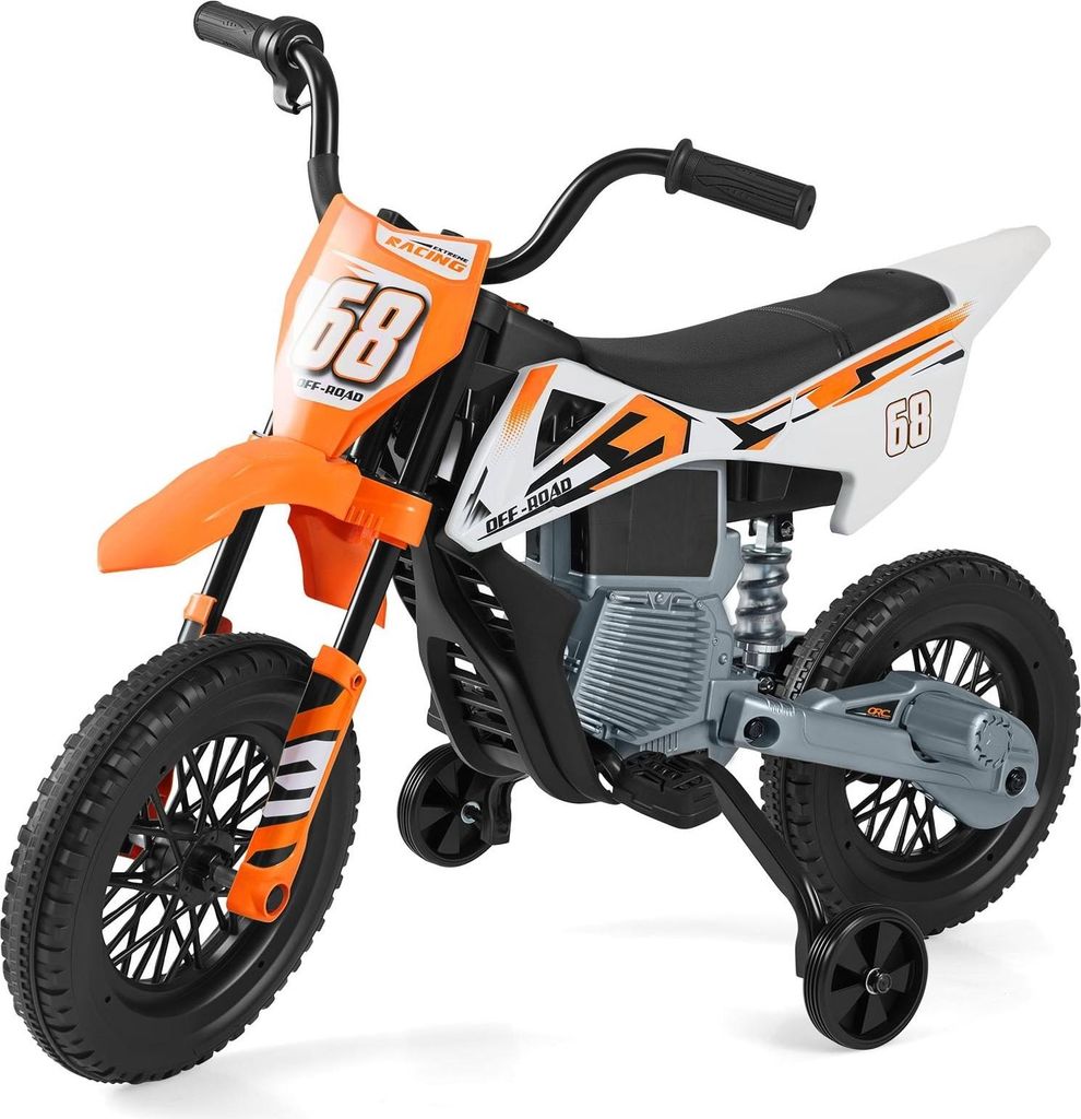 12V Kinder-Elektromotorrad mit abnehmbaren Stützrädern