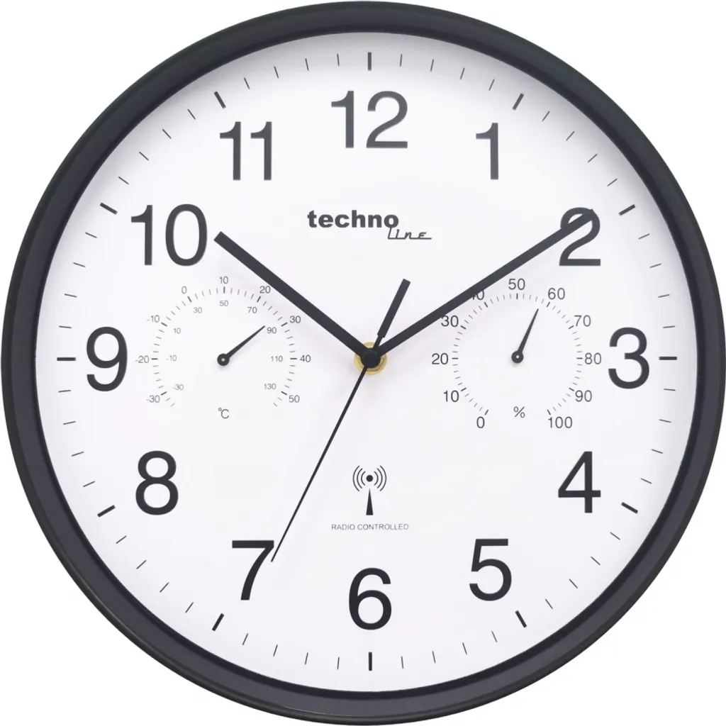 Horloge murale analogique Technoline WT8945 avec réglage automatique DCF