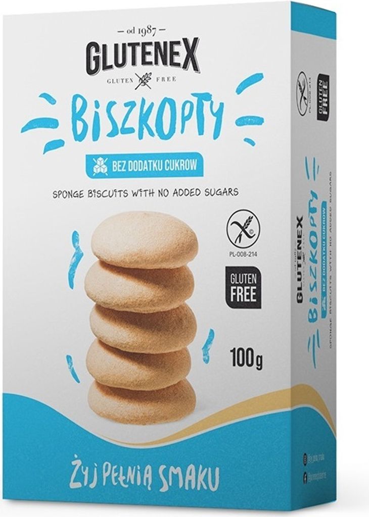 Biskuitkuchen OHNE ZUCKERZUSATZ, GLUTENFREI 100 g - Image du produit 