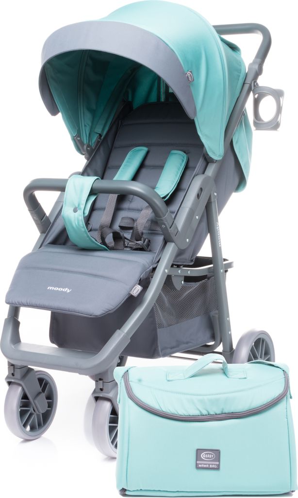 4Baby | Kočík - Kočík Buggy - Aqua - Multifunkčný - Obrázok produktu 