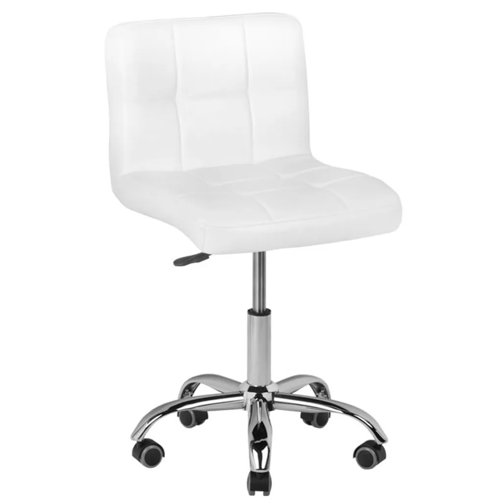 Sgabello Estetica A-5299 Bianco con Schienale | Prezzo Professionale