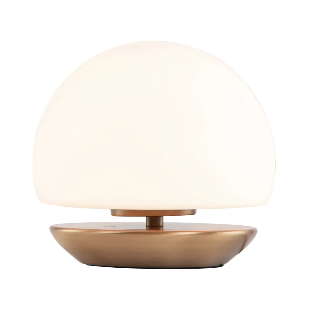 Lampe à poser Ancilla Steinhauer Bronze en Verre et Métal Ø17cm G9 7932BR