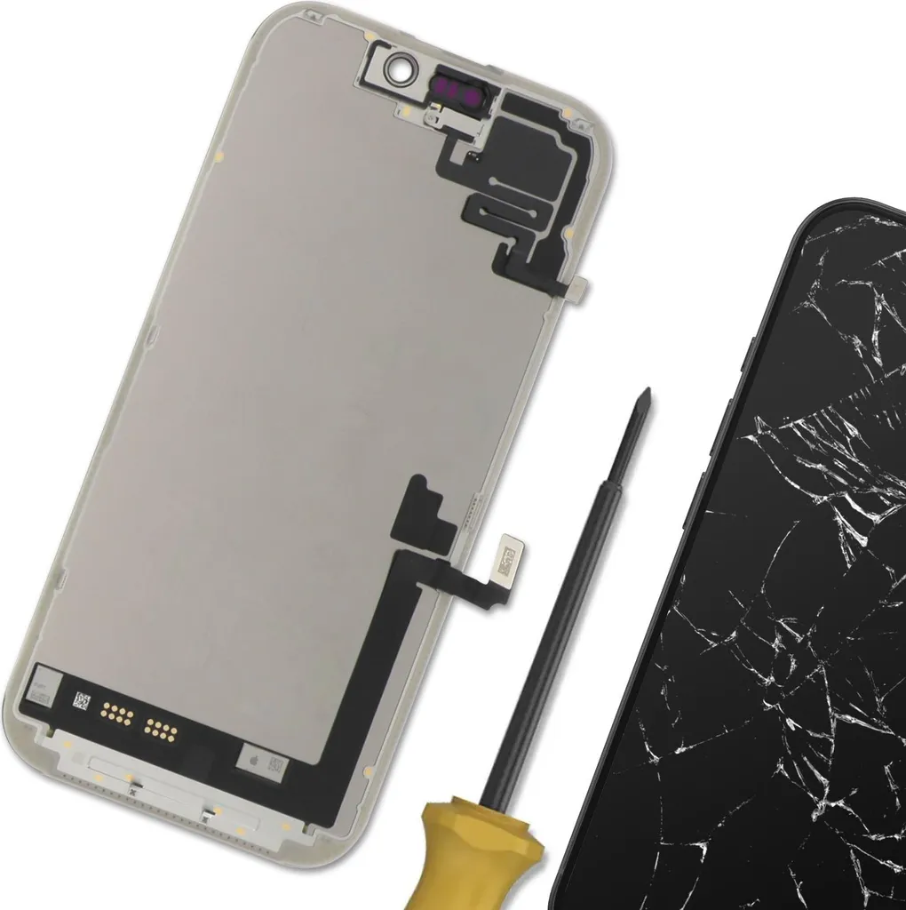 Écran iPhone 17 Super Retina OLED Noir Service Pack Haute Fidélité