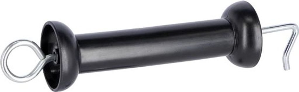 Kerbl Torgriff Soft Grip 5?Stück schwarz, verzinkter Haken, Weidezaun