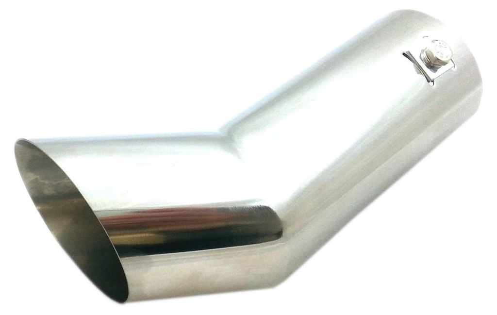 Univerzální chromovaná koncovka výfuku, přípojka Ø 63 mm Obrázek produktu 