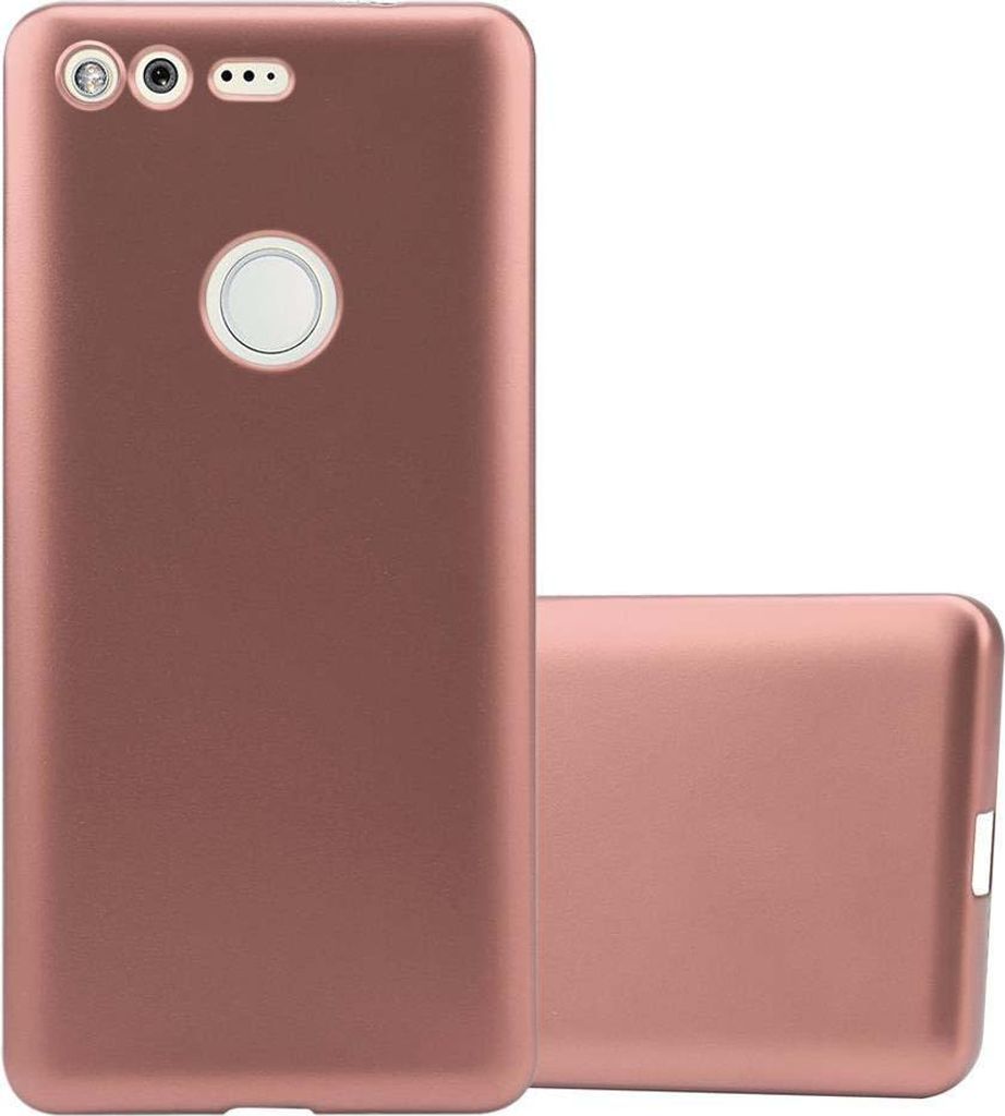 Cadorabo Schutzhülle für Google PIXEL Hülle in Rosa Handyhülle TPU Silikon Etui Cover Case
