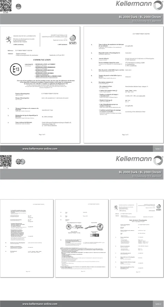 Kellermann BL2000 Cromo Scuro - Frecce LED Manubrio Moto Omologate - 7