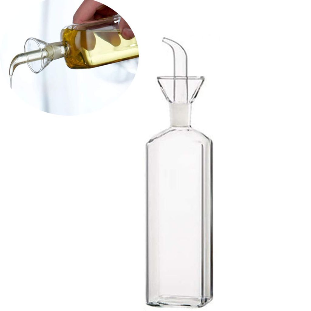 Ölflasche, Öl-/Essigspender, Olivenöl und Essig, Ölflasche aus Glas,  Olivenölspender, für BBQ/Küche/Salat/Kochen/