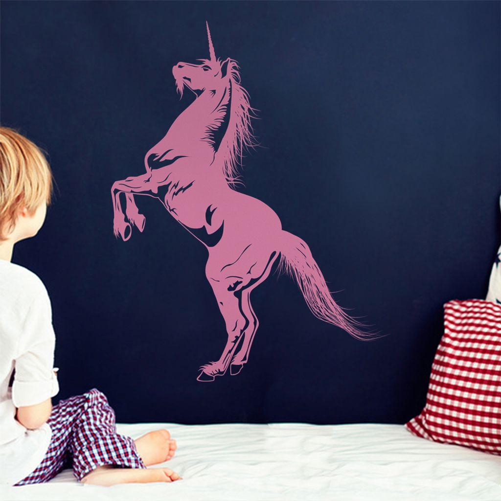 KIWISTAR Einhorn Pferd Hengst Märchen Fantasy Wandtattoo in 6 Größen - Wandaufkleber Wall Sticker - Dekoration, Küche, Wohnzimmer, Schlafzimmer...