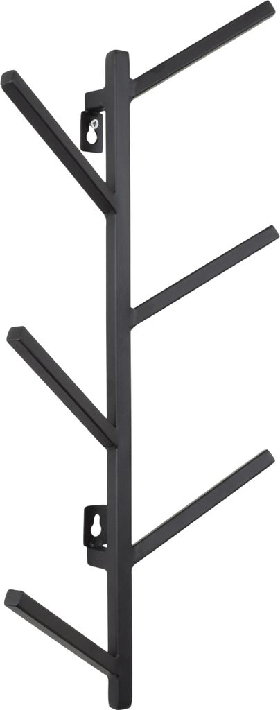 LOFT42 Baumgarderobe - Schwarz - Metall - 5 Haken - 55x25x8