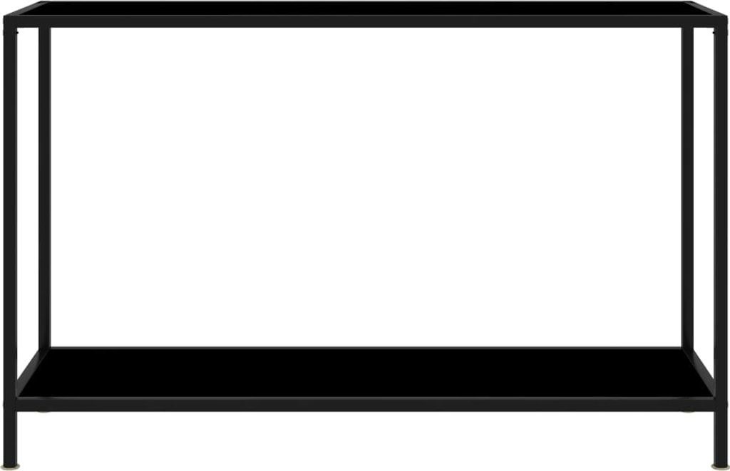 vidaXL Konsolentisch Schwarz 120x35x75 cm Hartglas