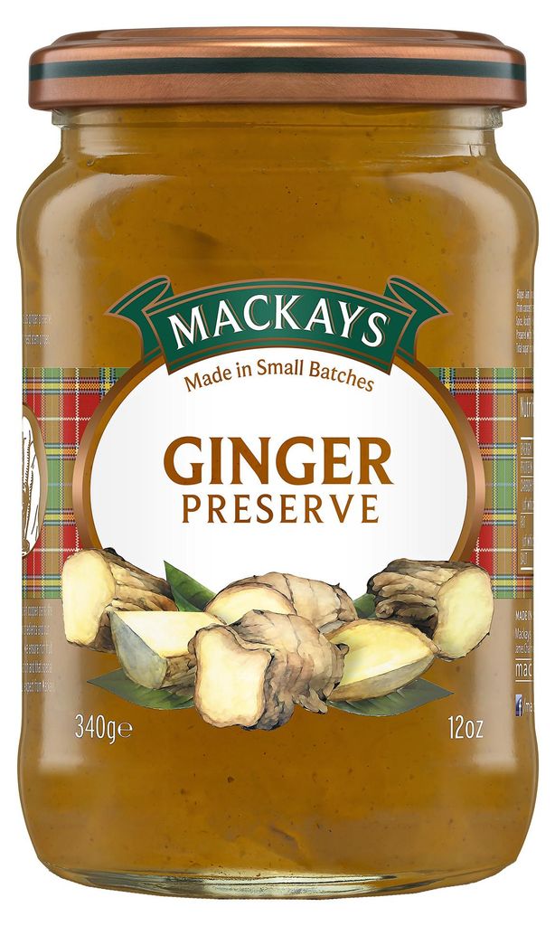 MACKAYS Ginger Preserve – Ingwer-Konfitüre, 340g Produktbild 