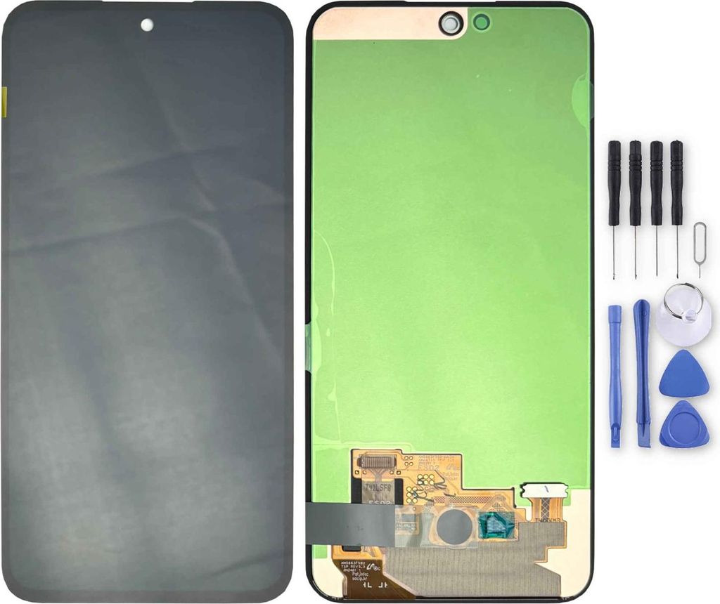Samsung Display LCD ohne Rahmen Ersatz für Galaxy A55 5G GH82-34308A Schwarz