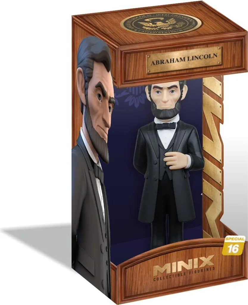 Minix Abraham Lincoln Figurine Idée Cadeau Culturelle pour Fans d'Histoire