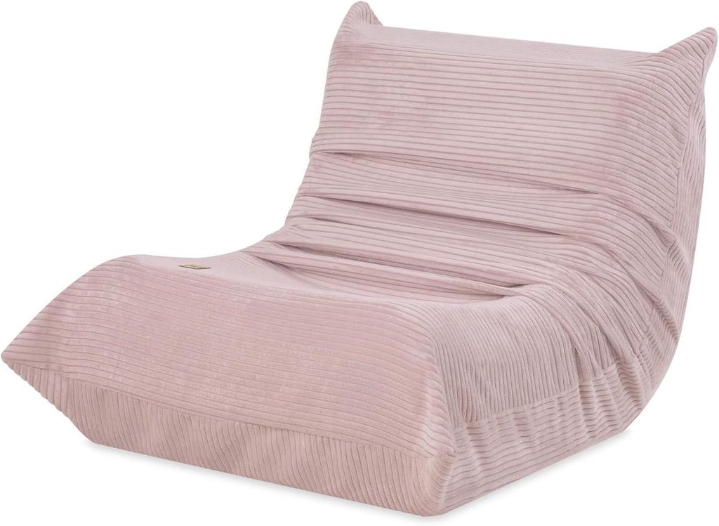 MISIOO Kindersessel Ab 1 Jahr - Premium Sitzsack - Stabil Und Weich - Ergonomisch Gepolstert - 80x65x60 cm - Ab 1 Jahr - Rosa Corduroy