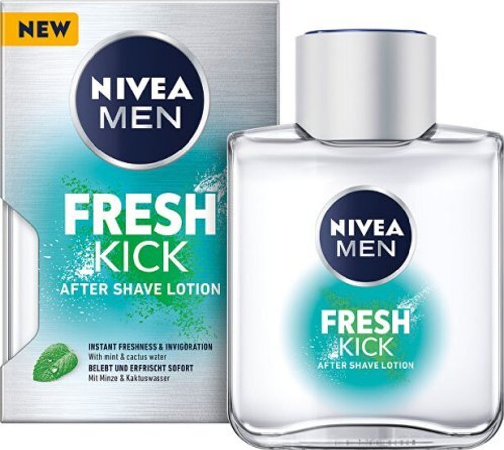 NIVEA MEN Fresh Kick  After Shave Lotion mit Minze und Produktbild 