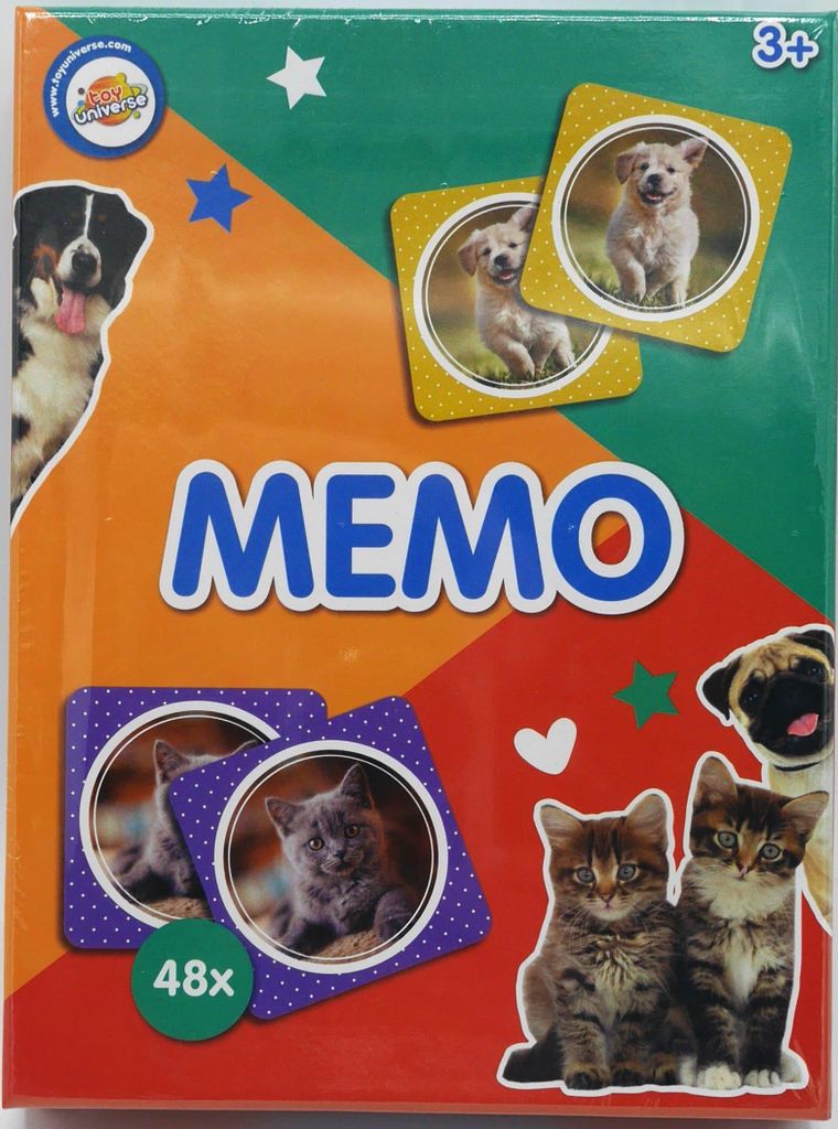 Intro-Memo-Memory-Spiel: Sammle die meisten doppelten Karten mit Tierbildern