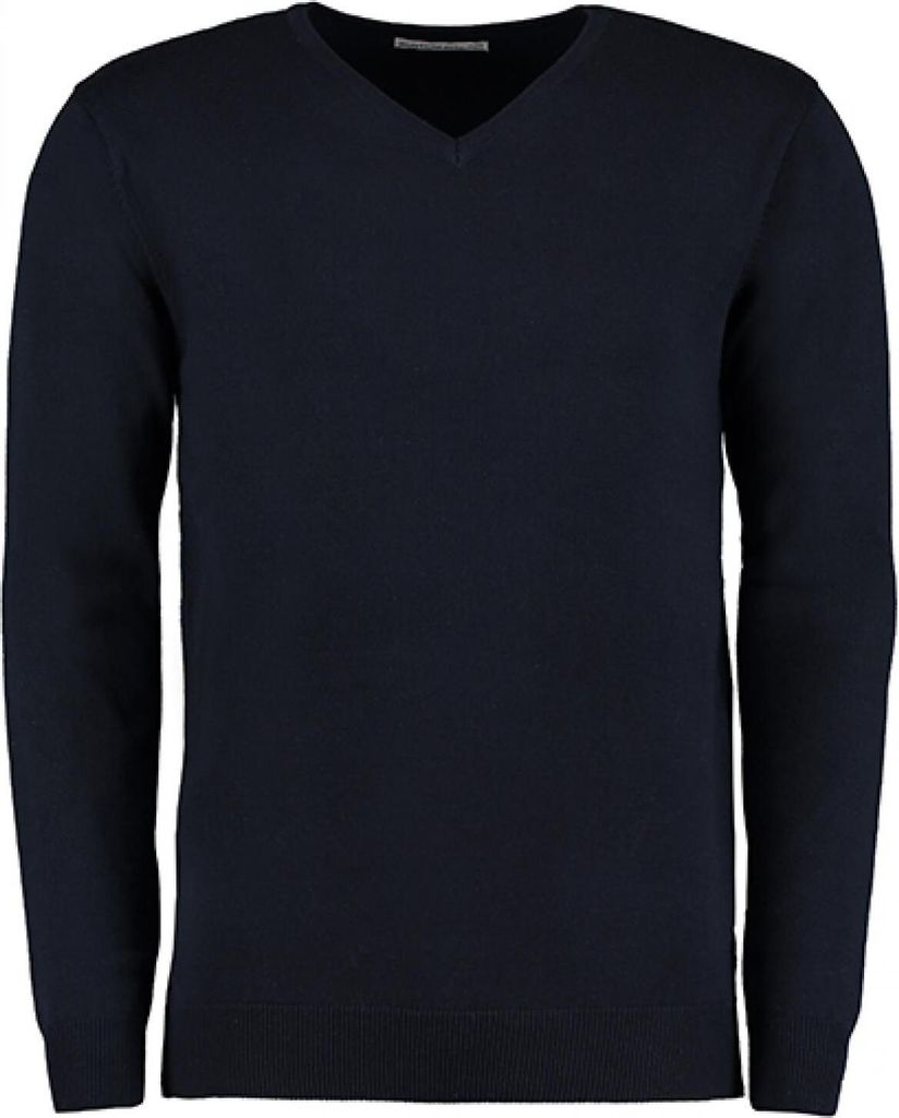 Kustom Kit KK352 | Herren Arundel V-Neck Sweater / Standard 100 - Farbe: Navy - Größe: S
