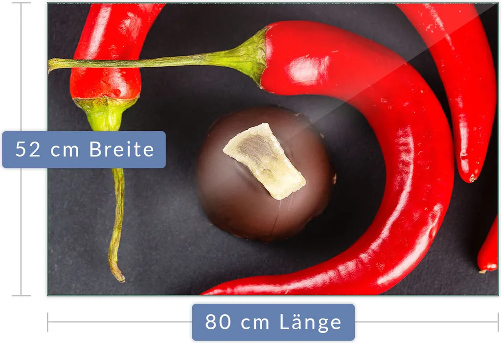 Copripiano Cottura In Vetroceramica 60x52 Cm – Rosso Paprika – Protezione Multiuso 5 In 1 Per Cucina