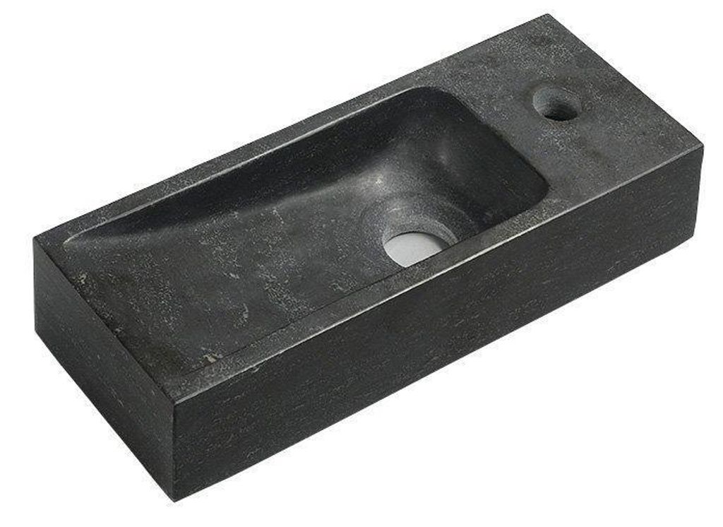 BLOK kamenné umývadlo 38x8x14 cm, čierny Antracit (2401-31) Obrázok produktu 
