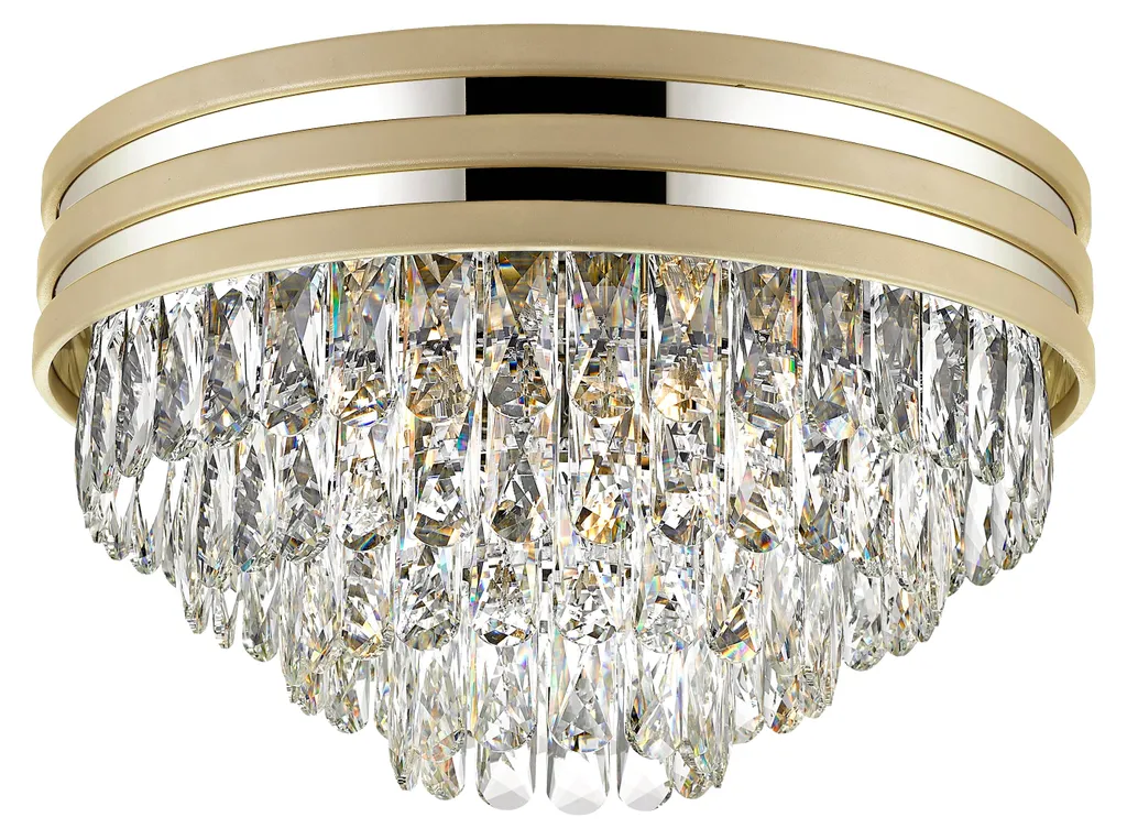 Luminaire de Plafond NAICA Chrome et Verre : Finition Luxe Zuma Line C0525