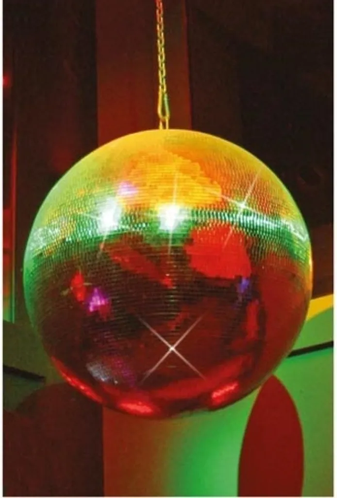 Boule à facettes robuste Ø 50 cm - Finis les reflets ternes en soirée - 5