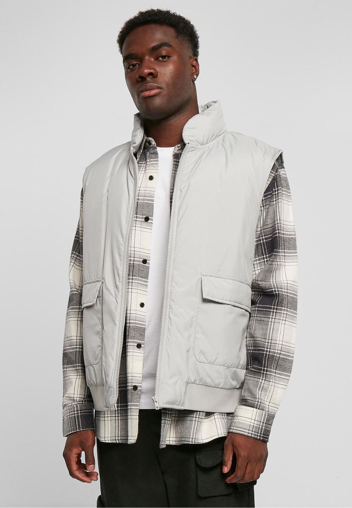 Urban Classics - Clean Puffer Weste grau - XXL