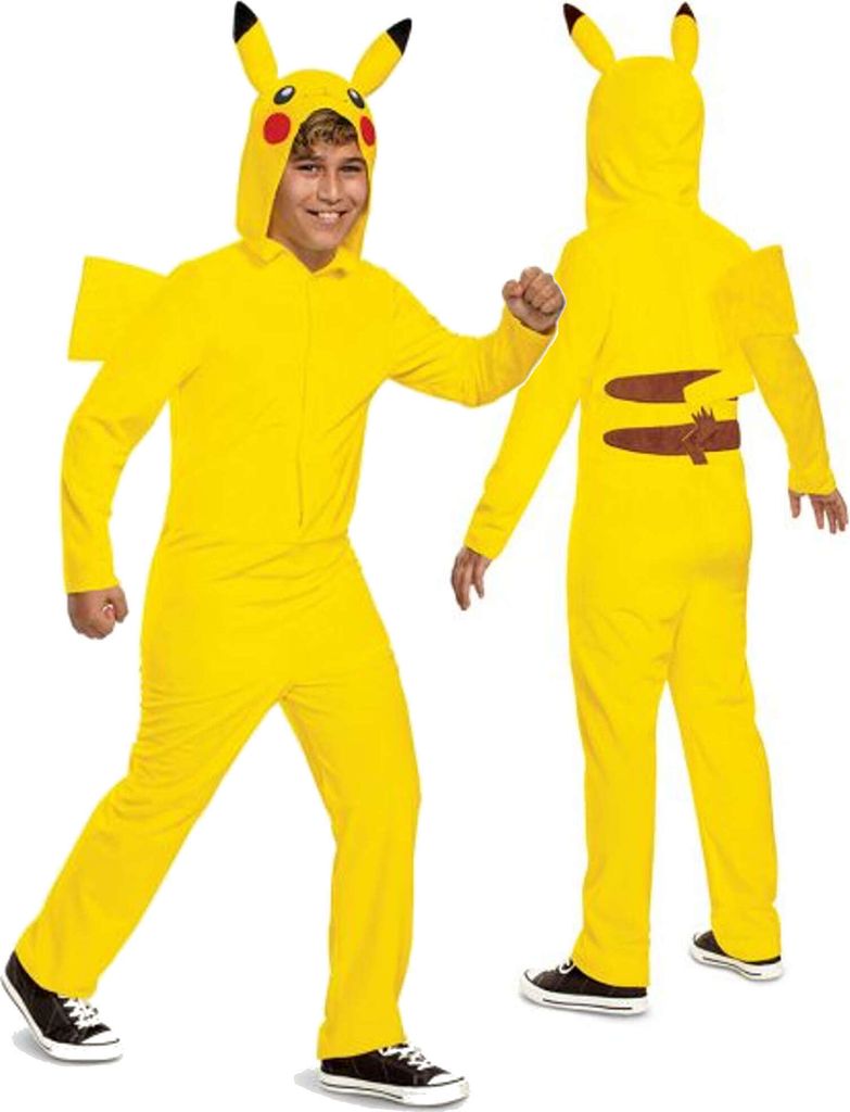 Costume de carnaval jaune Pokemon Pikachu déguisement Image du produit 