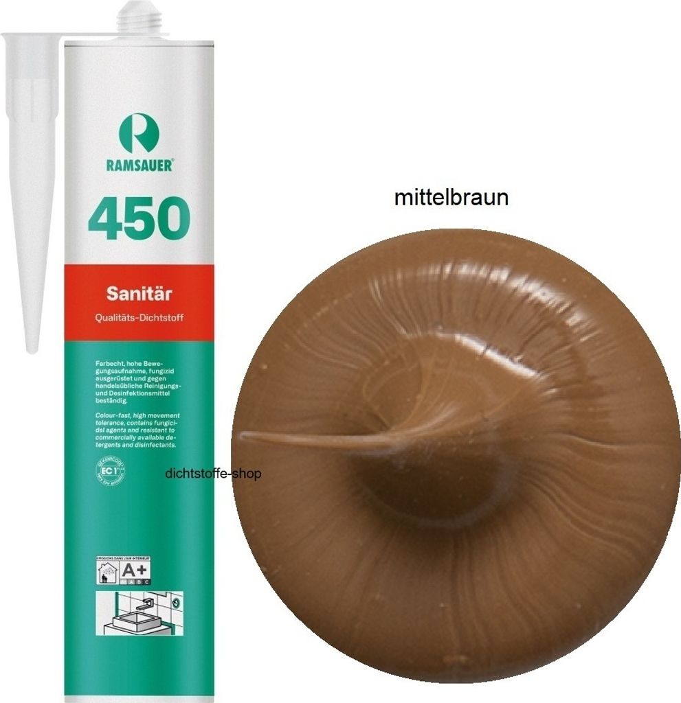 Ramsauer 450 Sanitär 1K Silikon Dichtstoff 310ml Kartusche Produktbild 