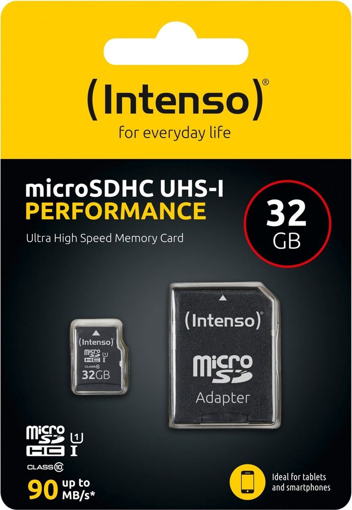 Intenso microSD UHS-I Performance 32GB Produktbild 