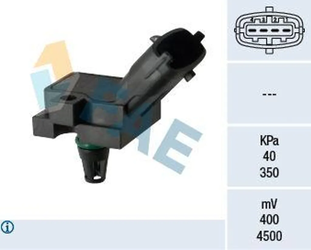 Capteur pression d'admission Volvo XC60 V40 S60 - Corrige code 9G9N12B676AC