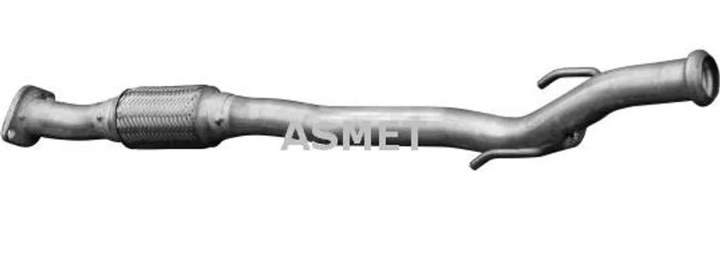 Tuyau d'échappement robuste ASMET 15009 en acier pour Hyundai Getz