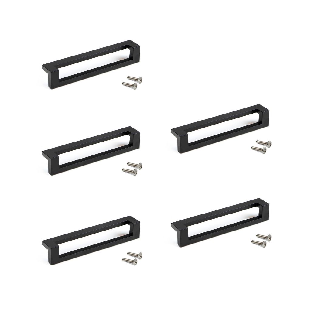 Emuca Lot von 5 Möbelgriffe Ribarroja, L144mm, 128mm Produktbild 