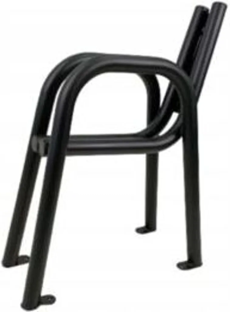 Pieds de banc de jardin en acier noir BRUSEL S 2 pcs 9436