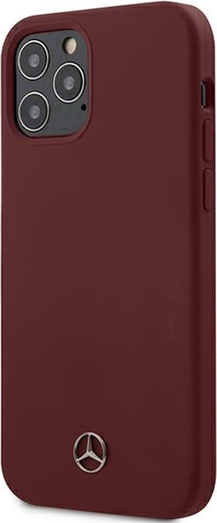 Mercedes MEHCP12LSILRE iPhone 12 Pro Max 6,7" rot Hardcase Silikon Line Handyhülle