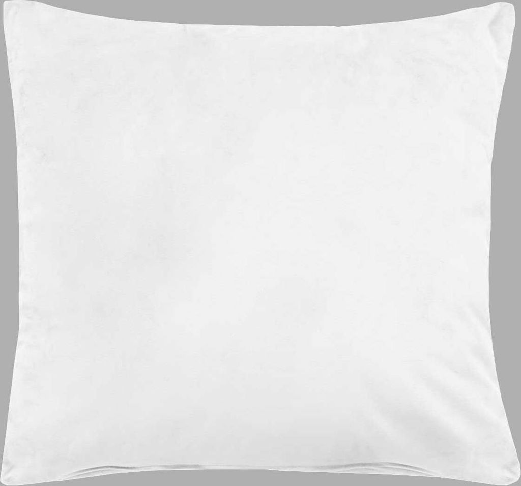 Sofakissen mit Füllung »Milano« HxB 45x45 cm Weiß Dekokissen mit Komfort-Samt-Bezug und Reißverschluß mit Füllkissen Extra Weich Couchkissen...