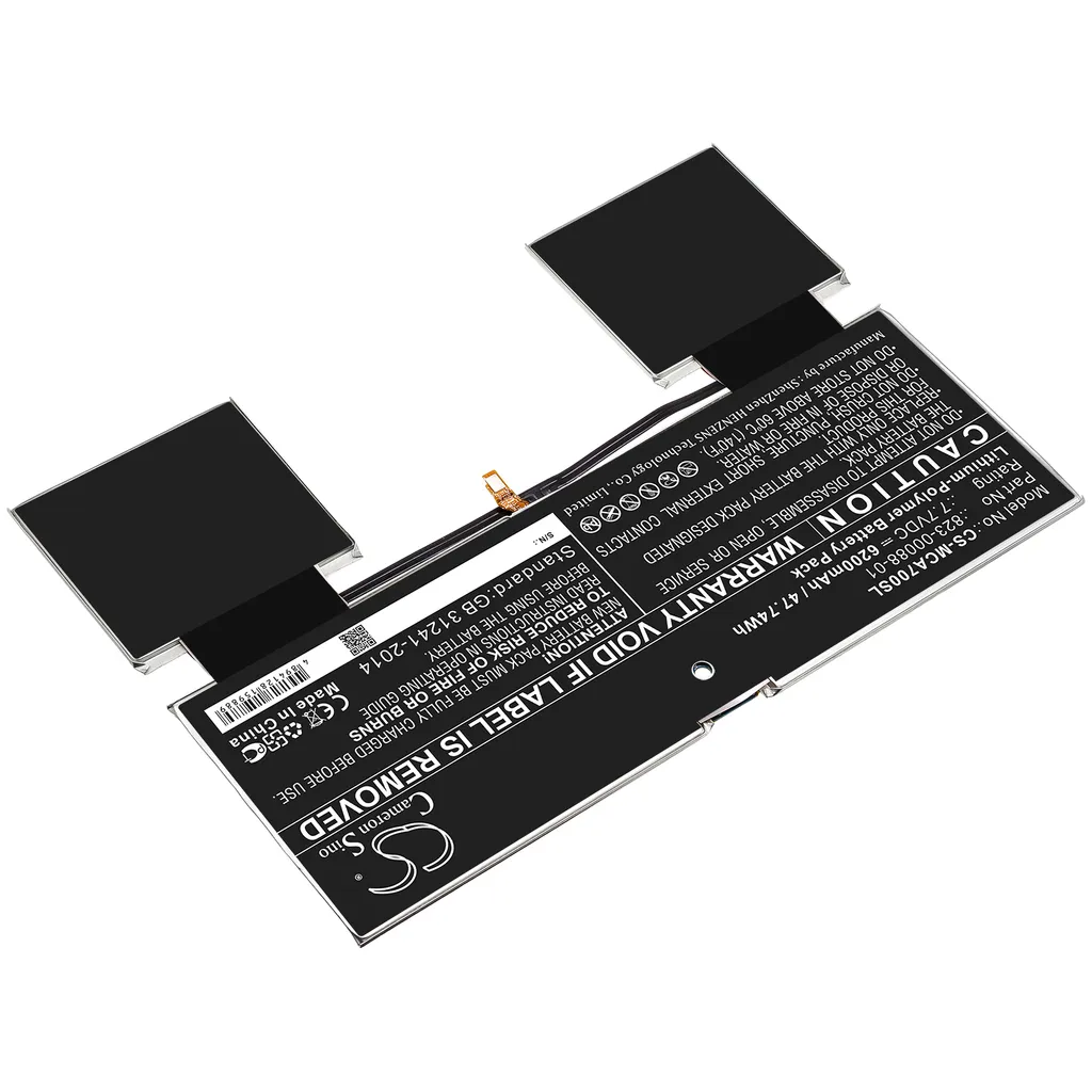 Batterie TECHTEK pour Pixel Slate et Surface A70 remplace 823-00088-01