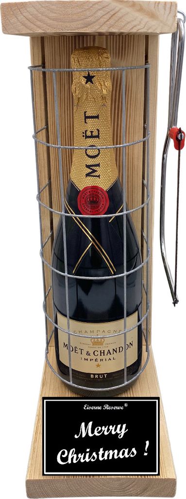 Moet - Merry Christmas - Eiserne Reserve Gitterkäfig Geschenk für Weihnachten