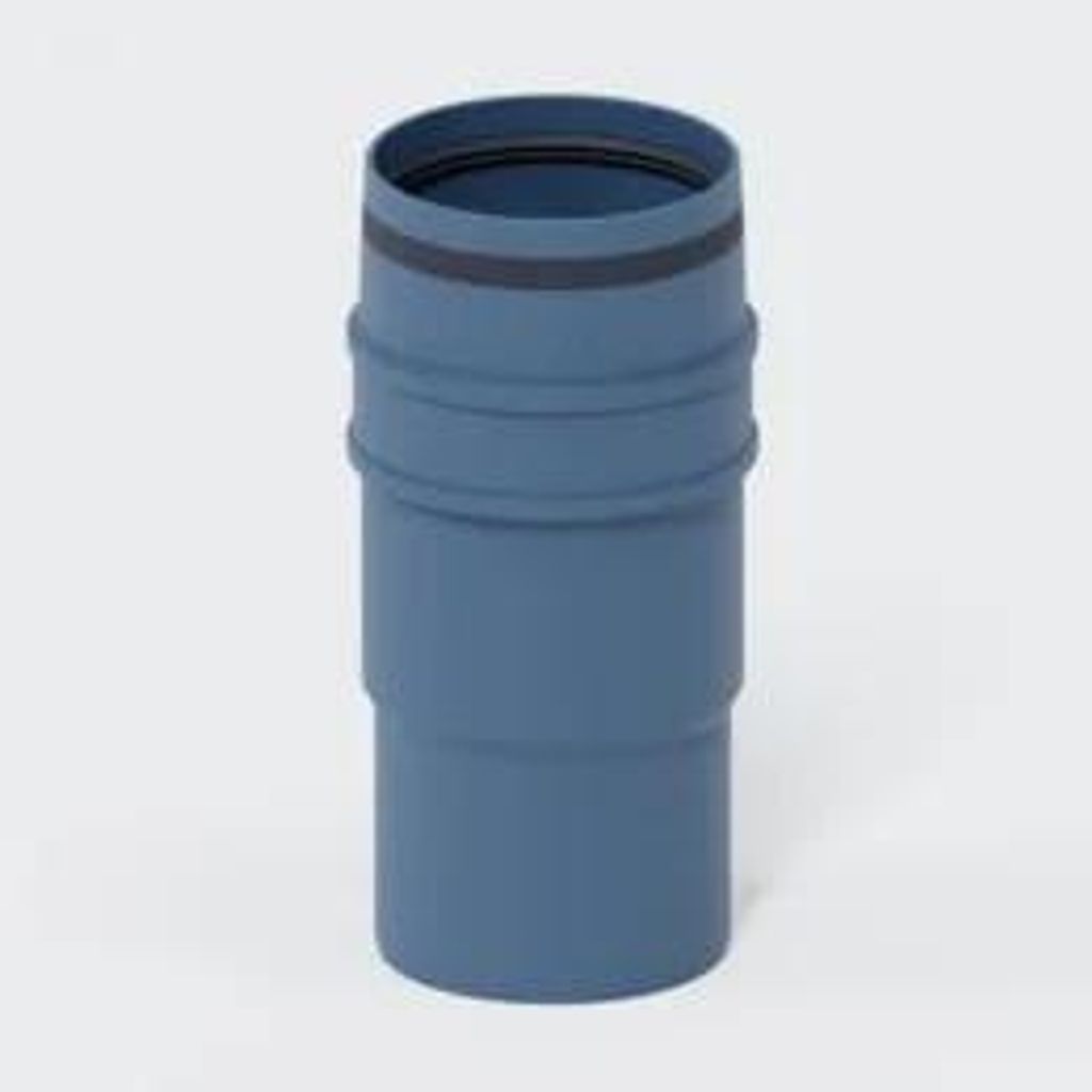 POLOPLAST Langmuffe, DN90, POLO-KAL XS, PP-MD, Ø90mm, blau, Produktbild 