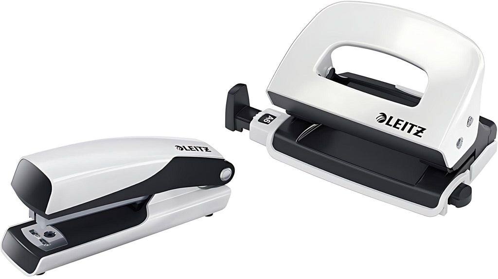 Leitz 55612001, 10 Blätter, Perleffekt, Weiß, P2, Metall, Produktbild 