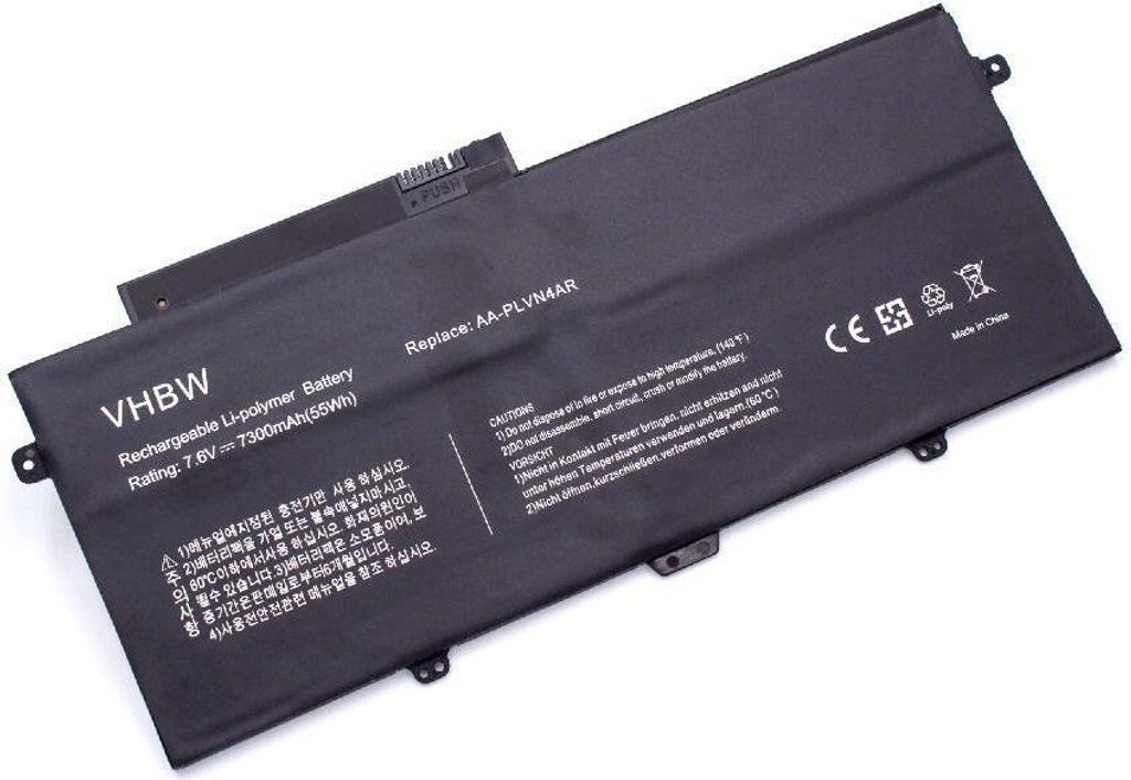 vhbw Akku kompatibel mit Samsung NP940X3G, NP940X3G-K01, NP940X3G-K01AU, NP940X3G-K01CA, Ativ Book 9 Plus Notebook (7300 mAh, 7,6 V, Li-Polymer)