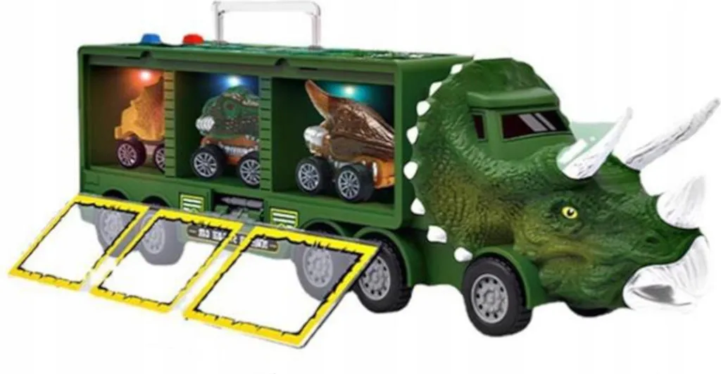 Camion dinosaure transporteur avec voitures et remorques modèle 1300A - 4