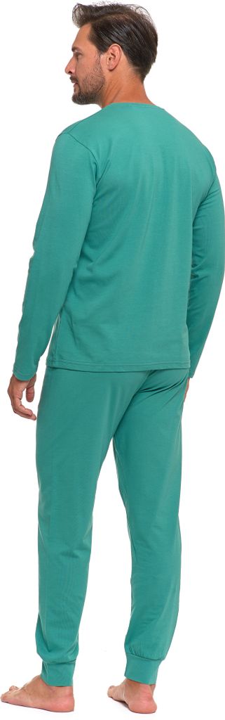 Długa piżama męska Moraj z bawełny 5400-004, zielona, 2XL Zdjęcie produktu 3